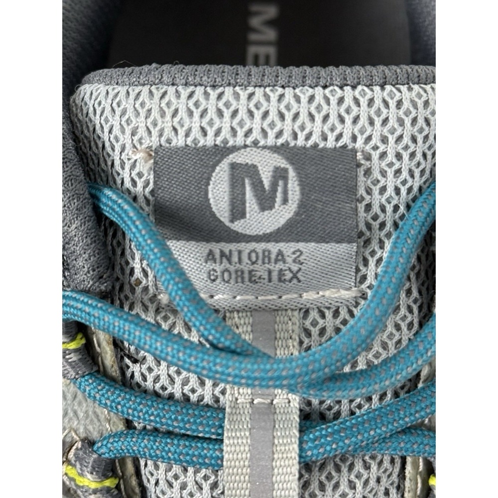 Merrell Antora 2 Womens Shoes 9.5 Gray Gore Tex Waterproof Invisible Fit Trail - Picture 10 of 12